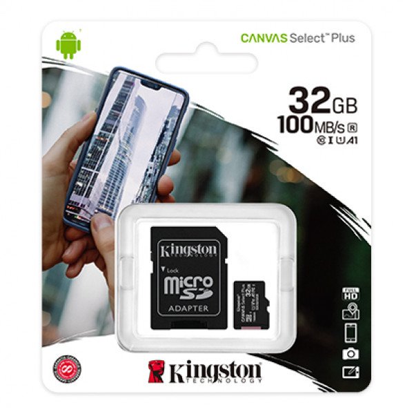 Wholesale Kingston 100MB/s Flash Memory Card with Adapter (32GB Class 10)
